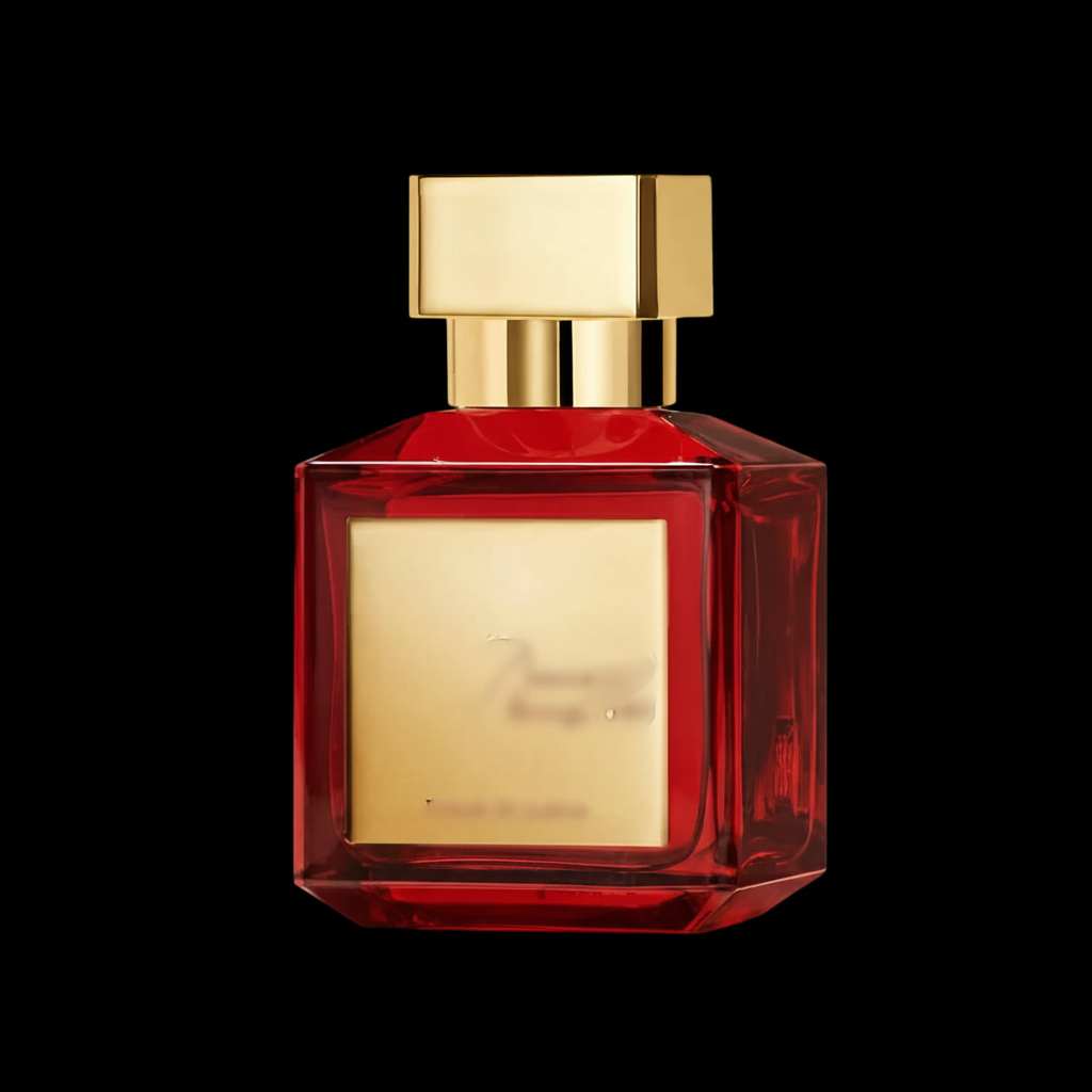 Ruby Red Cologne Bottle - Wide Format